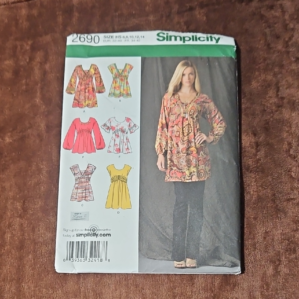 Simplicity Designs By Karen 2690 UNCUT